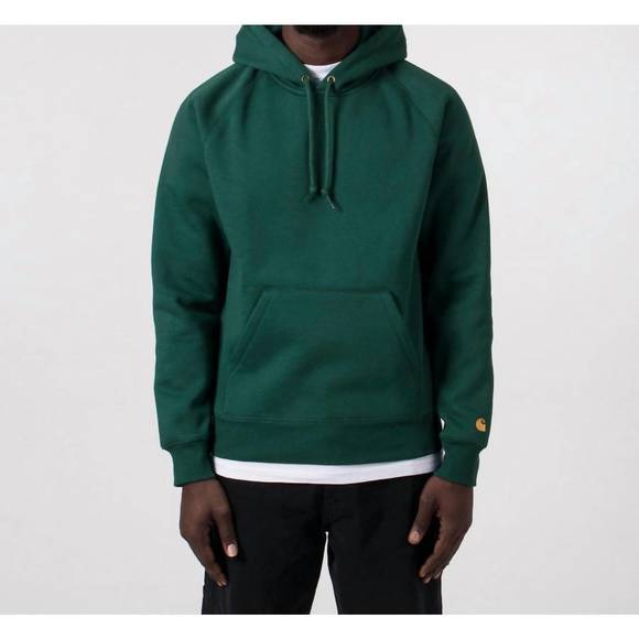 NEW CARHARTT WIP hooded chase sweatshirt in chervil - Picture 1 of 3